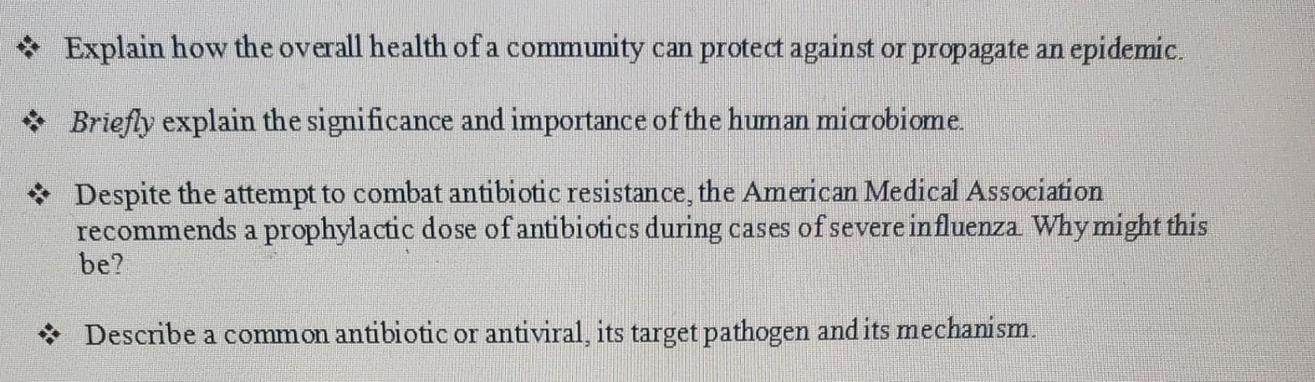 Explain How The Overall Health Of A Community Can Protect Against Or Propagate An Epidemic Briefly Explain The Sign 1