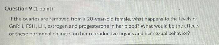 Question 2 1 Point Within The Walls Of The Seminiferous Tubules Within The Testes Sustentacular Cells Form A Blood T 8