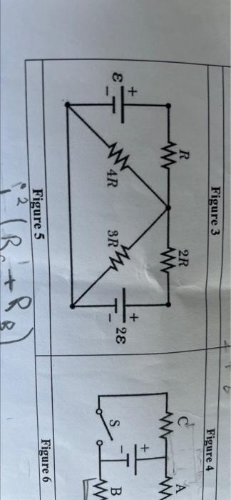 Q24 In Figure 5 The Circuit Shows Four Resistors Connected To Two Batteries Taking R 1 0 Kn And E 250 V Determine 2