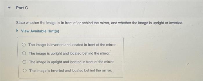 A 1 5 Cm Tall Object Is 20 Cm In Front Of A Convex Mirror That Has A 60 Cm Focal Length Part A Calculate The Position 3