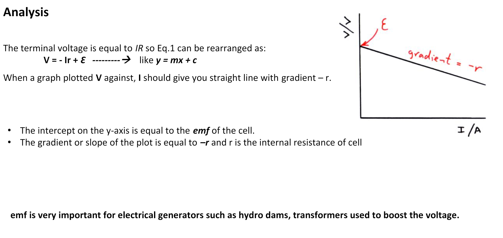 The Emf And Internal Resistance Of A Sourc 1 3 Aims The Aims Of The Experiment Are To Determine A The Emf E And Inte 5