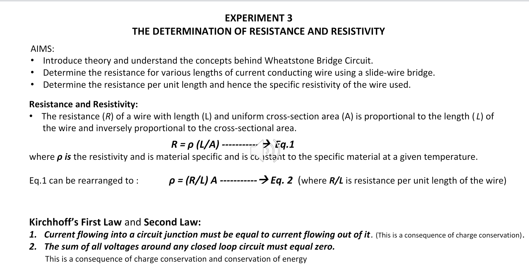 The Determination Of Resistance And Resistivity Aims A To Acquaint You With An Important Bridge Circuit The Wheatsto 6