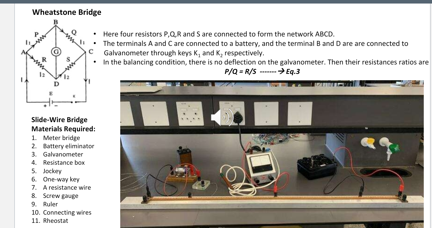 The Determination Of Resistance And Resistivity Aims A To Acquaint You With An Important Bridge Circuit The Wheatsto 7