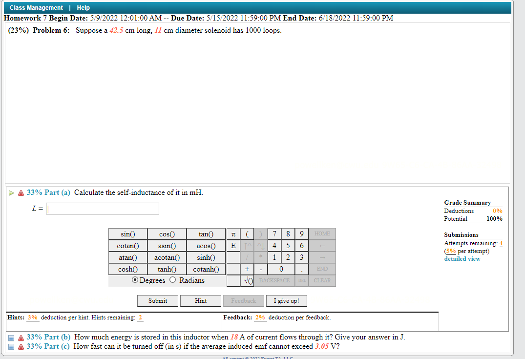 Class Management Help Homework 7 Begin Date 5 9 2022 12 01 00 Am Due Date 5 15 2022 11 59 00 Pm End Date 6 18 202 1