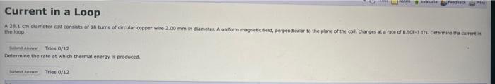 Current In A Loop A 20 1 Cm Diameter O Consists Of Turns Of Circular Cooper Wire 2 00 Mm In Diameter Am Magnetic Field 1