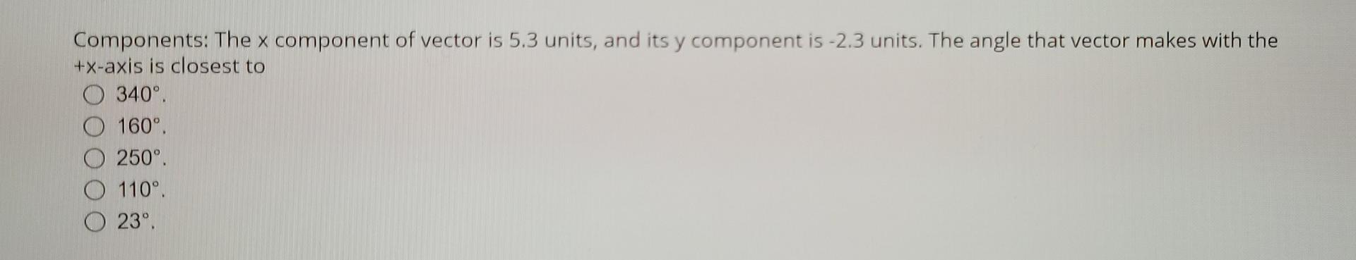 Components The X Component Of Vector Is 5 3 Units And Its Y Component Is 2 3 Units The Angle That Vector Makes With 1
