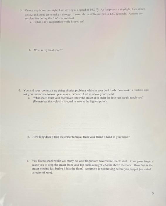 Motion Diagrams And Id Kinematics Motion Diagrams 1 For The Following Two Position Vs Time Graphs Write Whether Displa 5