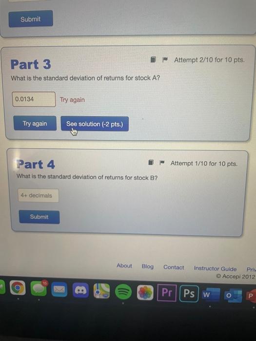 Problem 19 Intro We Know The Following Expected Returns For Stocks A And B Given Different States Of The Economy State 2