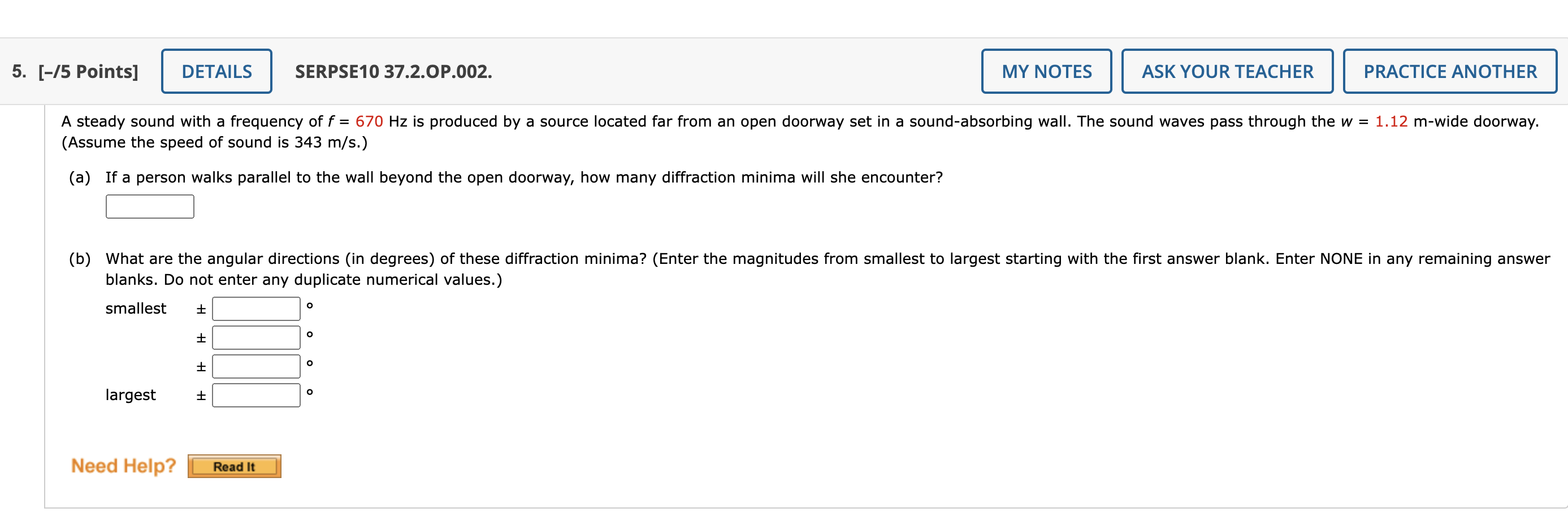 5 75 Points Details Serpse10 37 2 Op 002 My Notes Ask Your Teacher Practice Another A Steady Sound With A Frequency 1