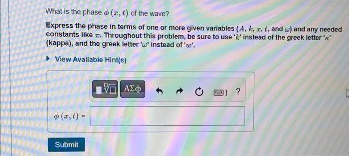 Learning Goal To Understand The Standard Formula For A Sinusoidal Traveling Wave One Formula For A Wave With A Y Displ 2