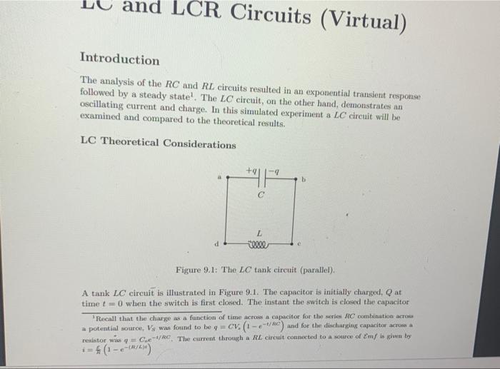 Lc And Lcr Circuits Virtual Chalet Mart To The Same The Capacito They Hoc The Ht Pel Padre 21 The The The Other Relati 6