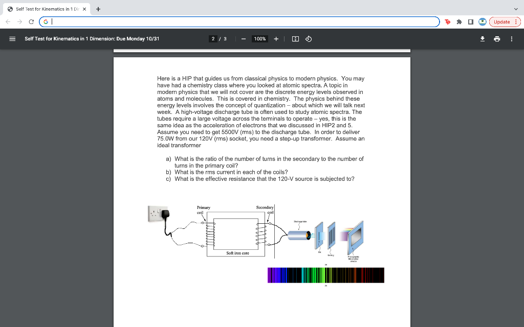 Self Test For Kinematics In 1 Dir X To Update Self Test For Kinematics In 1 Dimension Due Monday 10 31 2 3 100 1