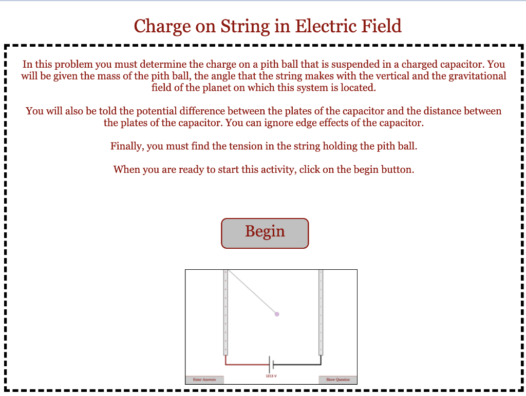 Charge On String In Electric Field Aviary Problem Determine The Charge On A Pith Ball That Is Suspended In A Charged Ca 1