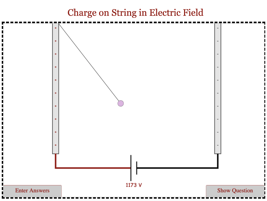 Charge On String In Electric Field Aviary Problem Determine The Charge On A Pith Ball That Is Suspended In A Charged Ca 2