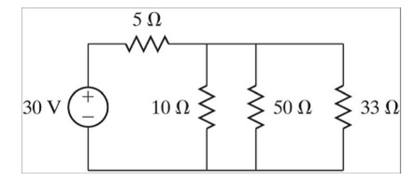 For The Dc Circuit Shown Below Find The Voltage Across Each Resistor And The Current In Each Resistor Report Your Answ 1