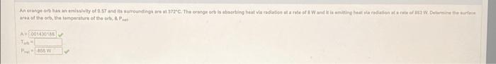 An Orange Or Vi 57 And Its Surroundings Were The Orange Or Bring Het Via Radiation At Ante Wand Its Amiting Het Die Red 1