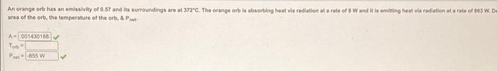 An Orange Or Vi 57 And Its Surroundings Were The Orange Or Bring Het Via Radiation At Ante Wand Its Amiting Het Die Red 2