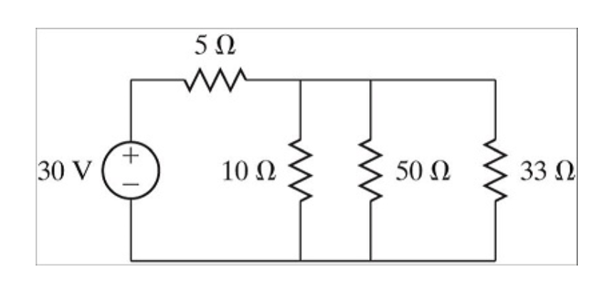 For The Dc Circuit Shown Below Find The Voltage Across Each Resistor And Power Consumed By Each Resistor Possible Opti 1