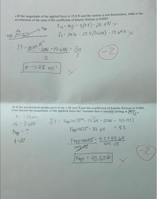 Physics 131 Exam 2 Sp22 Show Pertinent Work For Credit Assume Given Quantities To Be Accurate To At Least 3 Significant 2