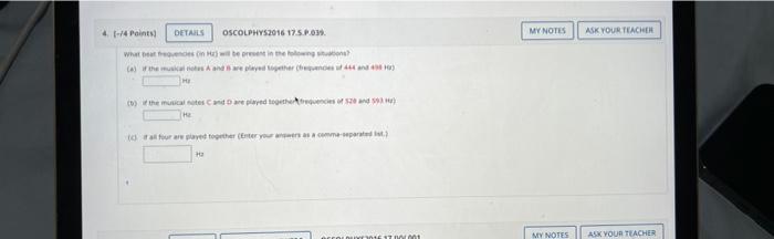 4 1 4 Points Details Oscolphys2016 17 5 0 039 My Notes Ask Your Teacher Wat One In The Whousand Played Ther To The Mu 1