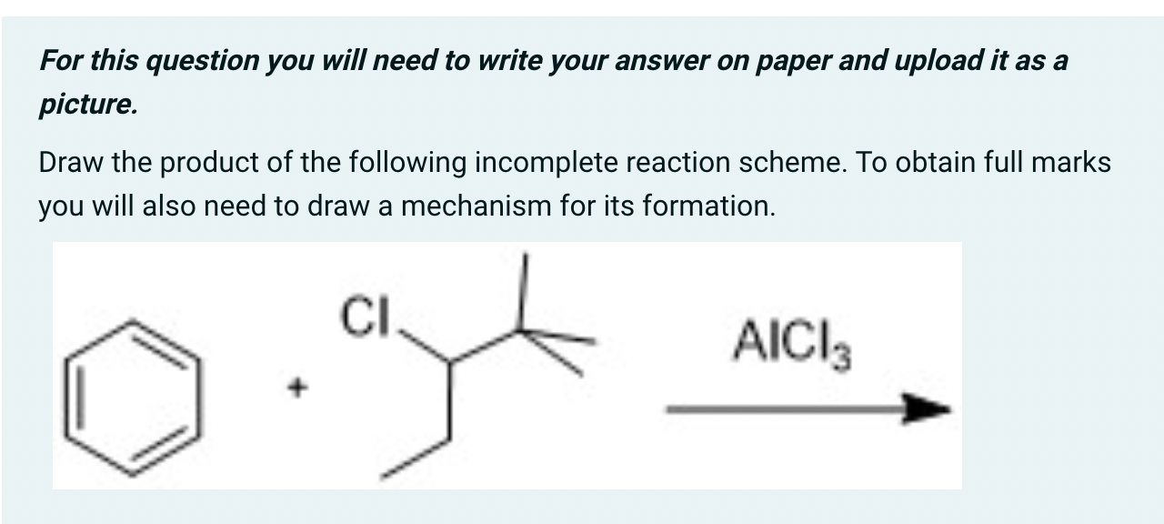 For This Question You Will Need To Write Your Answer On Paper And Upload It As A Picture Draw The Product Of The Follow 1