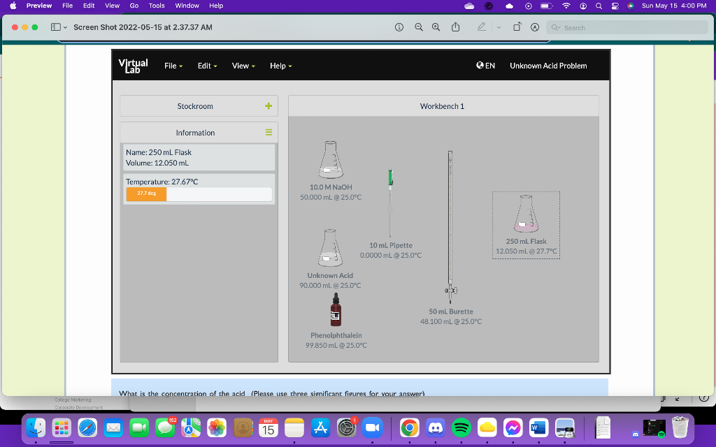 I Need Help Answering These Questions N This Activity You Will Use The Virtual Lab To Determine The Concentration Of A 1