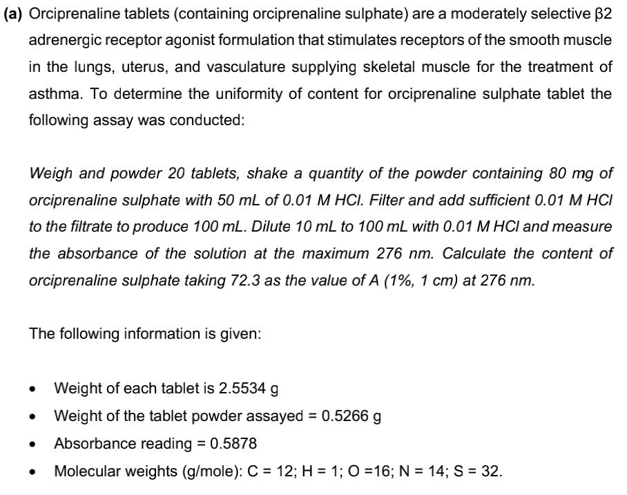 A Orciprenaline Tablets Containing Orciprenaline Sulphate Are A Moderately Selective B2 Adrenergic Receptor Agonist 1