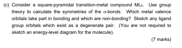 If Possible Could You Then Show Me How You Would Do The Same Thing But For The Pi Donation To The Ligands As Well This 1