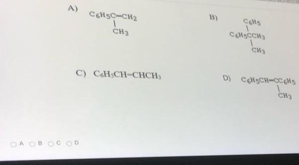 What Is The Final Product Of The Following Wittig Reaction C6h5 32 Csushi Ch31 C Hscch3 2 Ether A B Cers C6h5c Ch2 2