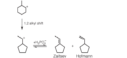 1 2 Alkyl Shift H2po2 B 3 Zaitsev Hofmann 1