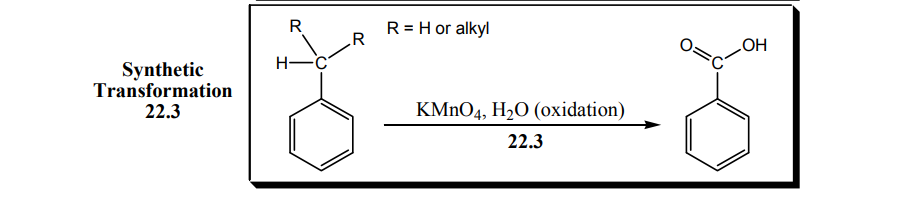 Tert Butyl Benzene Does Not React With Kmno4 Is This Consistent With Synthetic Transformation 22 3 Shown Below Expl 1