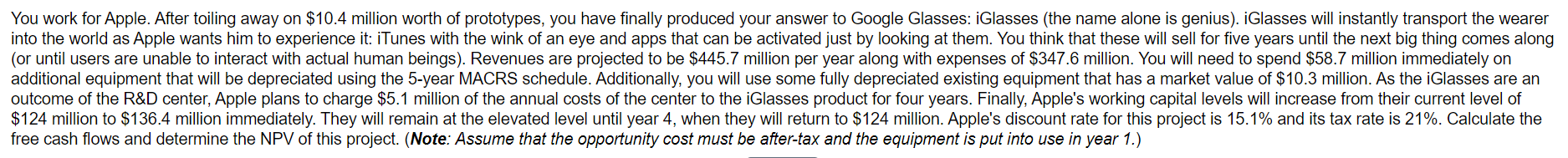 You Work For Apple After Toiling Away On 10 4 Million Worth Of Prototypes You Have Finally Produced Your Answer To Go 1