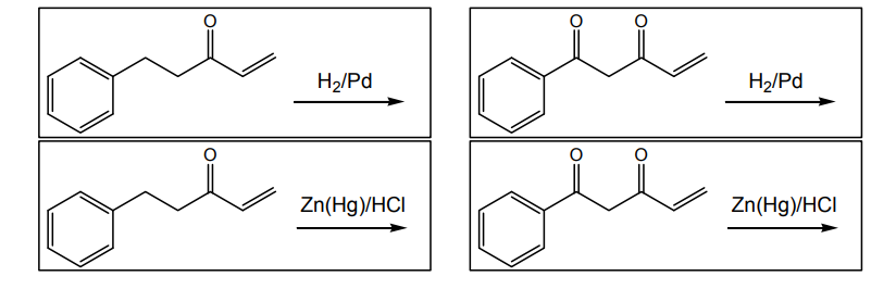 Draw The Products That Result If The Starting Materials Below Are Treated With H2 Pt At High Pressure Or H2 And Rhodium 1