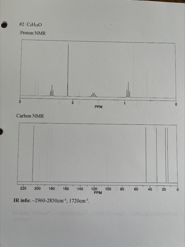 Explain The Proton And Carbon Nmrs 1