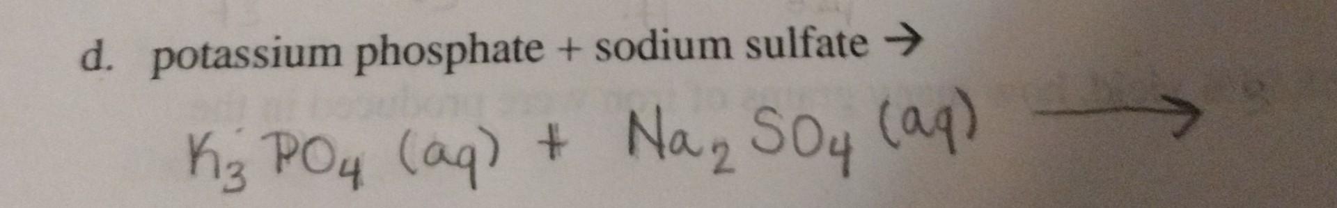 D Potassium Phosphate Sodium Sulfate K Po4 Aq Na2so4 Aq 1