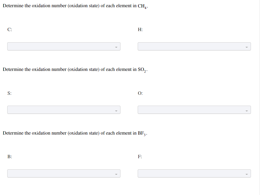 Determine The Oxidation Number Oxidation State Of Each Element In Ch4 C H Determine The Oxidation Number Oxidation 1