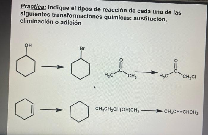 Indicate The Type Of Reaction Of Each Of The Following Chemical Transformations Substitution Deletion Or Addition Draw 1