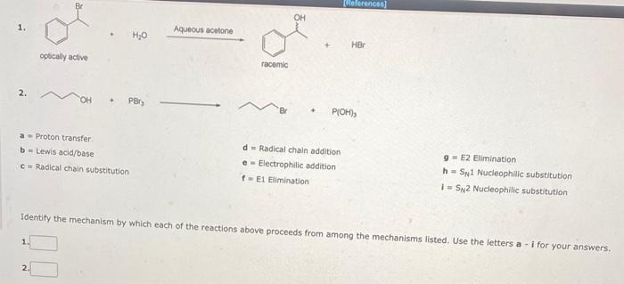 References Oh 1 Aqueous Acetone H20 Hbo Optically Active Racemic 2 Pbry Pioh A Proton Transfer B Lewis Acid Base C Ra 1