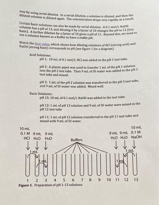 Acid Base Indicators And Ph Chem 42 Lab Fall 2020 Objectives Prepare Solutions Of Known Ph By Dilution Observe Colors O 3