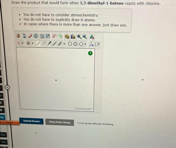 Name The Alkene That Would React With Bromine To Form The Following Br Br Ch Ch Ch Chchch 19 Name Of Alkene Submit A 2