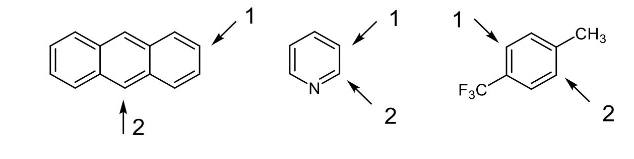 The Following Molecules React With Elemental Bromine Which Substitutions 1 Or 2 Are More Likely To Occur For Each Mo 1