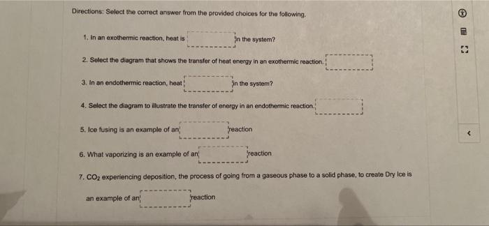 Endothermic Exothermic Absorbed 1
