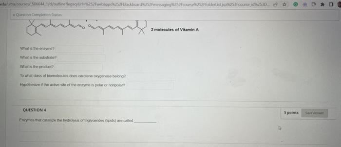 Question Completion Status 5 Points Question 1 Which Of The Following Statements Does Not Os Competitive Inhibition A 3