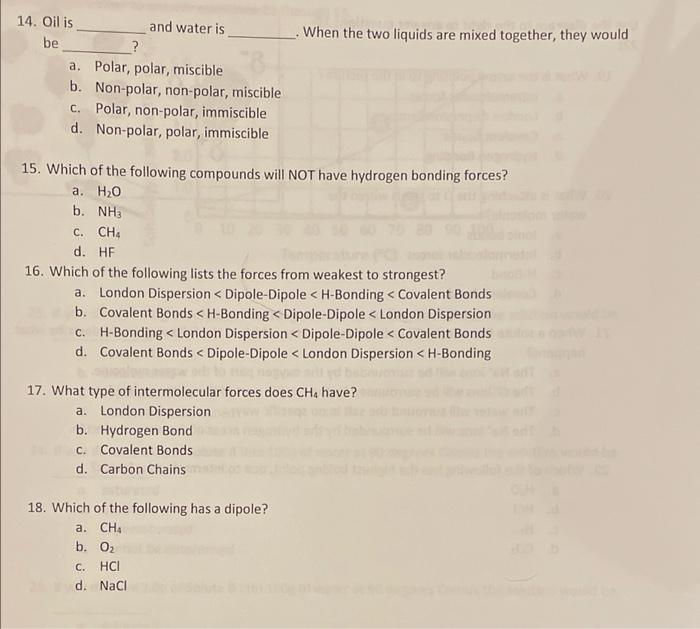Unit 7 Forces Solutions Mixtures Multiple Choice Circle The Letter Of The Choice That Best Completes Each Statement O 3
