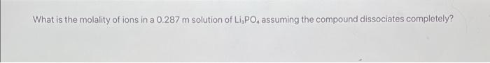 What Is The Freezing Point In C Of A Solution Made With 1 01 Mol Of Chci In 530 0 G Of Ccl Kf 29 8 C M Normal Fr 2