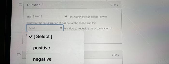 The Select Ions Within The Salt Bridge Flow To Neutralize The Accumulation Of Positive At The Anode And The Select Io 3
