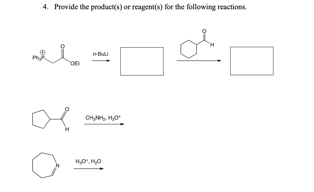 Can You Provide The Products Reagents Please 1