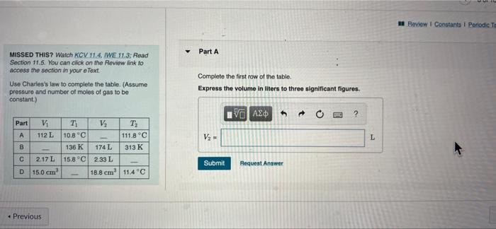 Review I Constants 1 Periodic To Part A Missed This Watch Kcv 11 4 Iwe 11 3 Read Section 11 5 You Can Click On The R 1