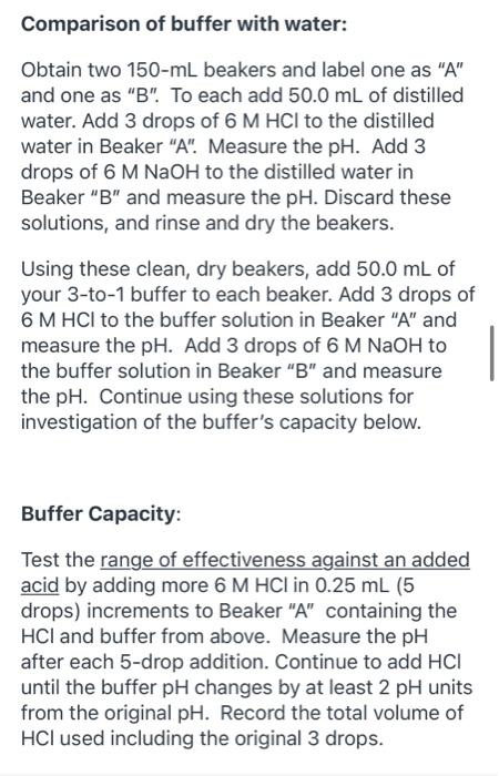 Introduction Some Solutions Called Buffers Are Very Resistant To The Ph Changes Normally Caused By The Addition Of An 6