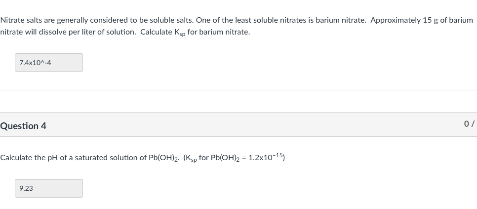 Nitrate Salts Are Generally Considered To Be Soluble Salts One Of The Least Soluble Nitrates Is Barium Nitrate Approxi 1